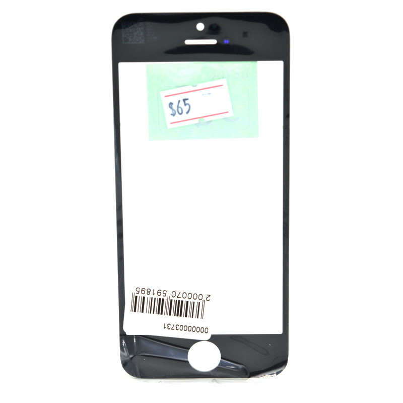 Стекло Apple iPhone 5/5S Black (58)