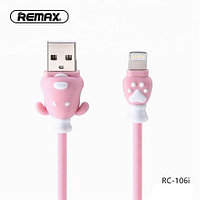 Кабель Apple lightning Remax Fortune RC-106i 2.4A 1m Pink