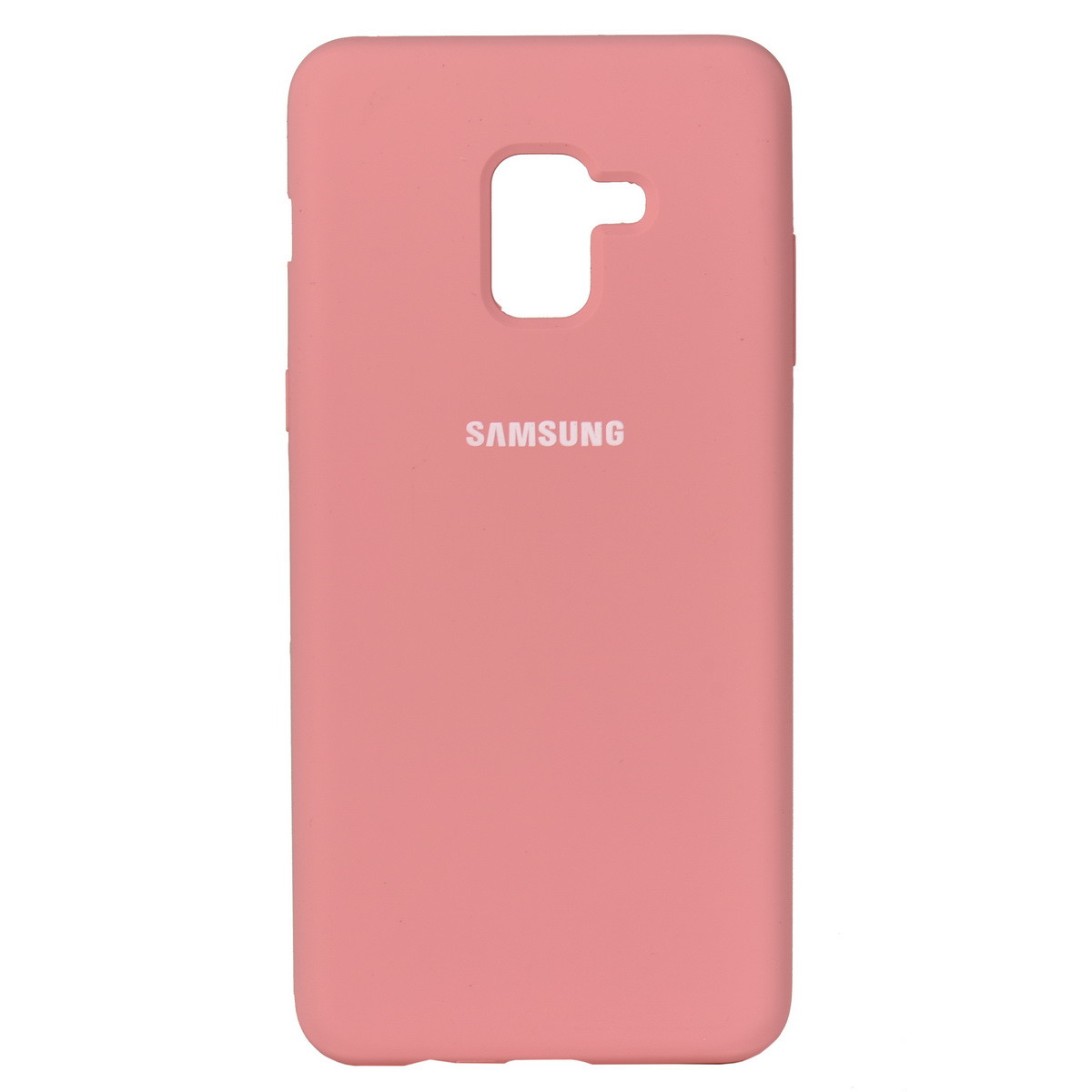 Чехол для Samsung Galaxy A8 Plus (2018) A730 back cover Silky and soft-touch Silicone Cover Pink