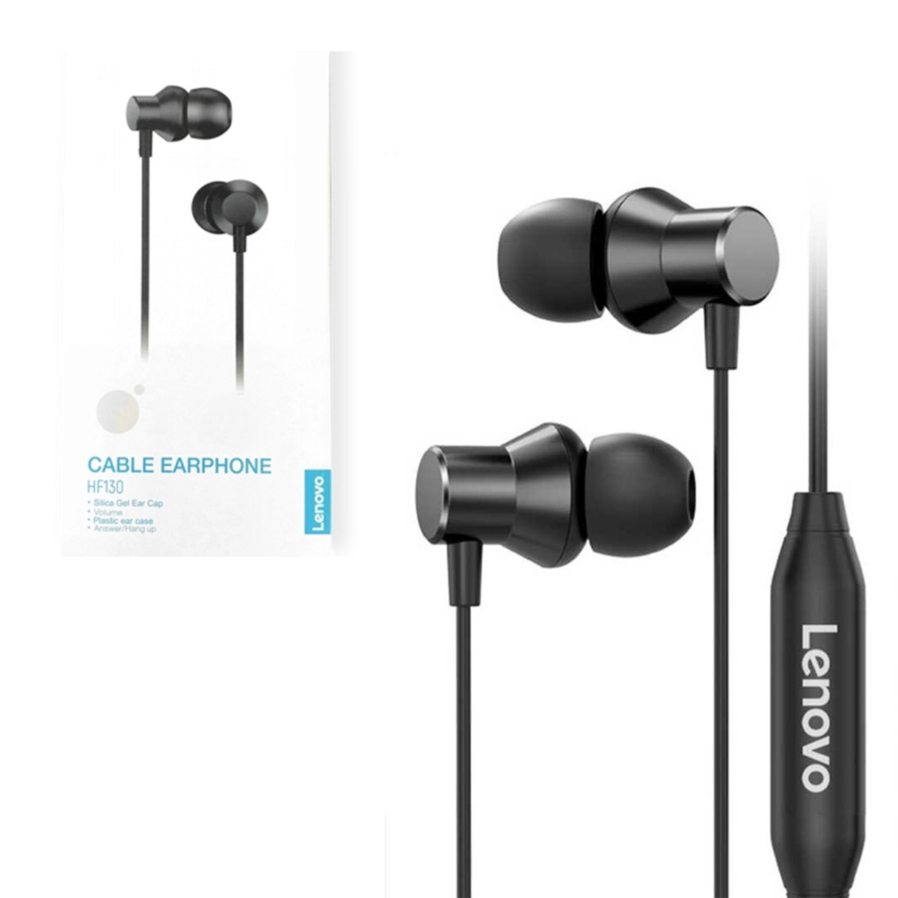 Гарнитура Lenovo HF130 Metal Earphone, Black
