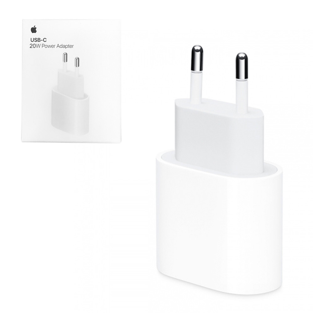 Сетевое зарядное устройство Apple, USB-C 20W, MHJ83ZM/A, Original, White