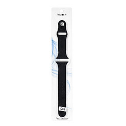Ремешок For Apple Watch 42mm Sport Watchband Silicone Black