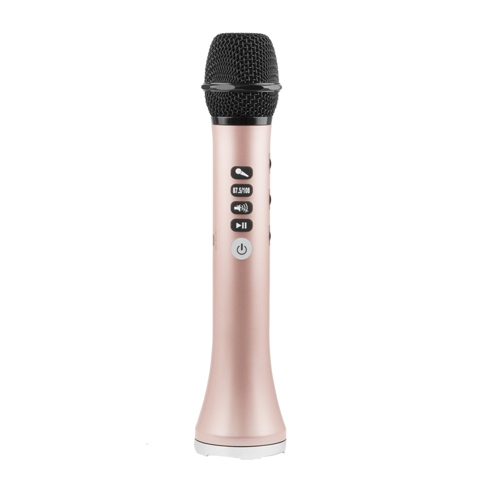 Микрофон караоке Bluetooth L-698, Pink