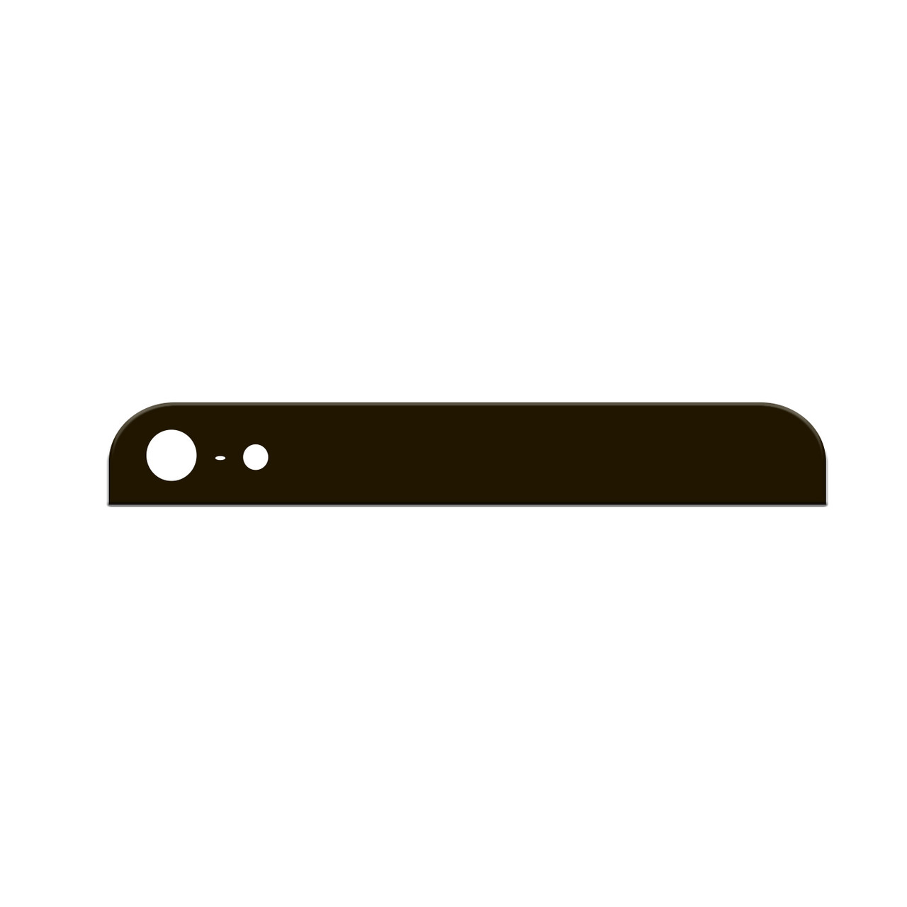 Стекло Apple iPhone 5G заднее верхнее Black (58)