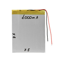Аккумулятор универсальный (7.5cm 9.5cm 3.5cm) 4000mAh 3.7V GU Electronic