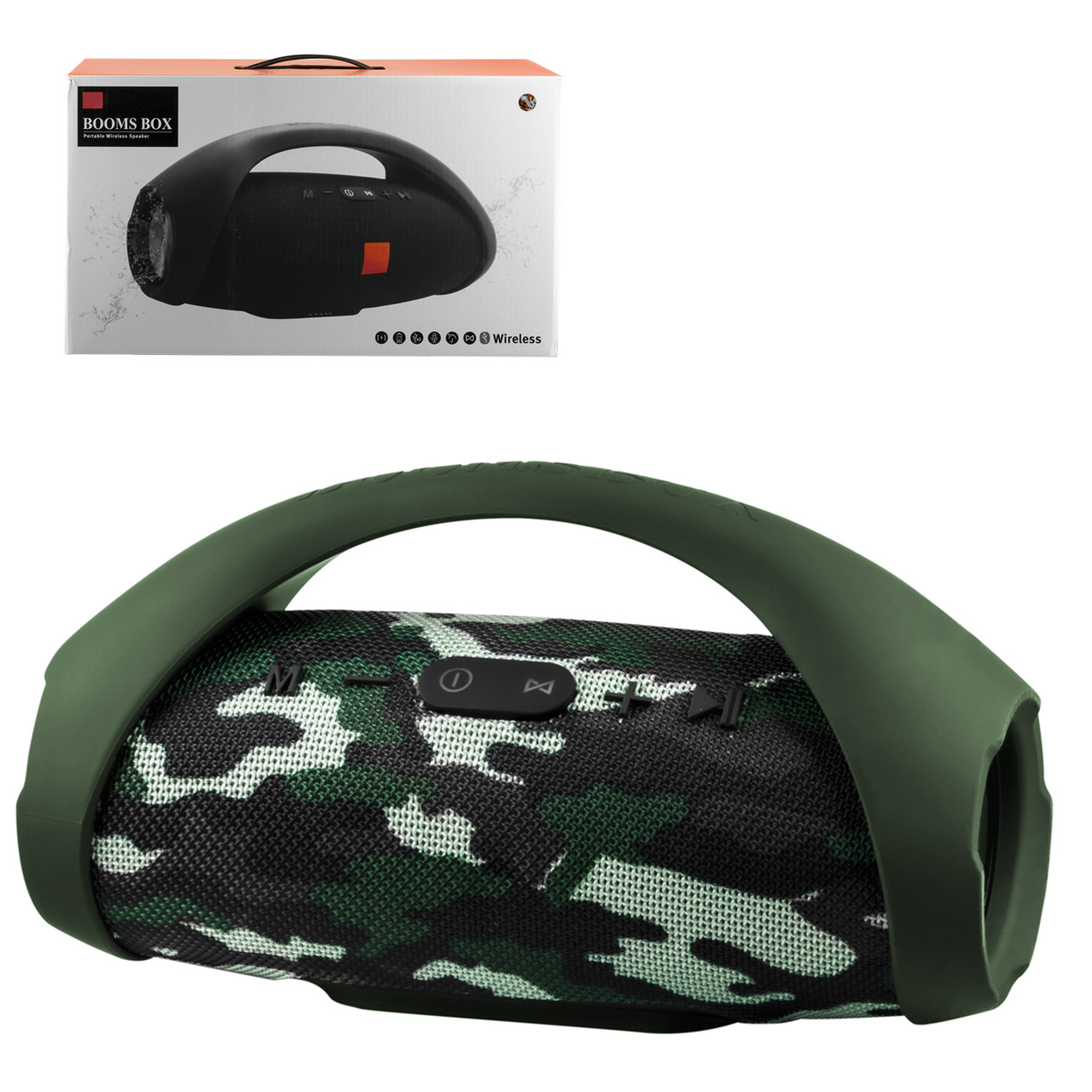 Портативная акустическая система Bluetooth Booms Box E-20, Camouflage