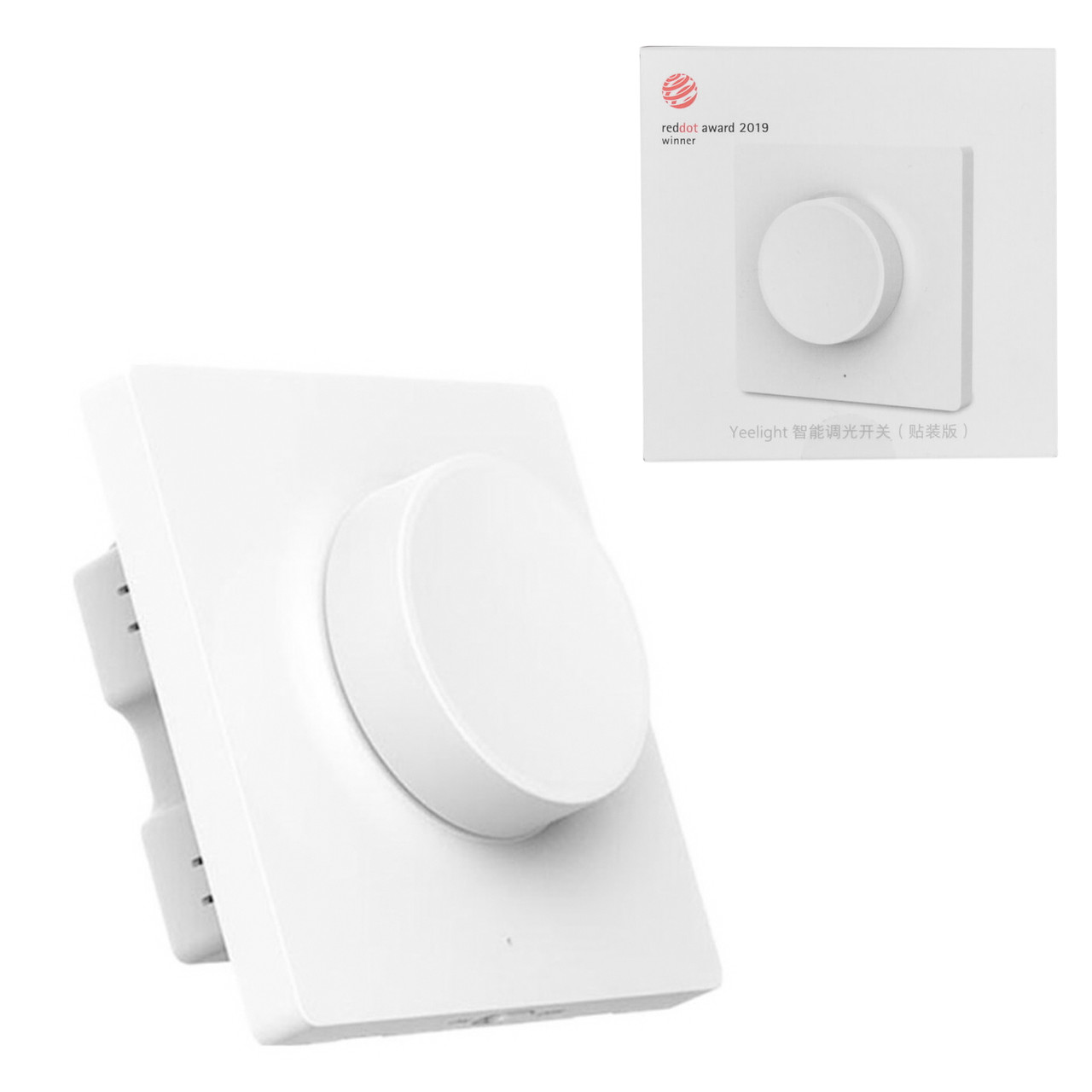Настенный выключатель диммер Xiaomi Yeelight Smart Dimmer Bluetooth Wall Switch (YLKG08YL), White