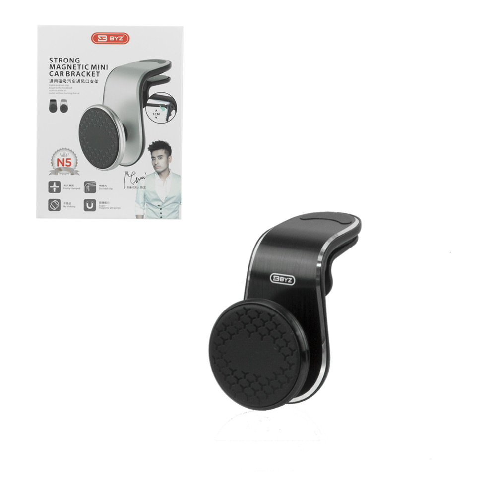 Автодержатель BYZ N5, магнитный, Black