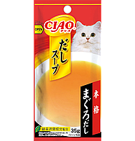 INABA CIAO DASHI Суп-бульон на основе куриного филе и японского желтоперого тунца, 35гр*4 пакетика (140гр.)