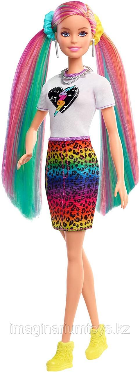 Кукла Барби Леопард Радужные волосы с аксессуарами - фото 4 - id-p94943388