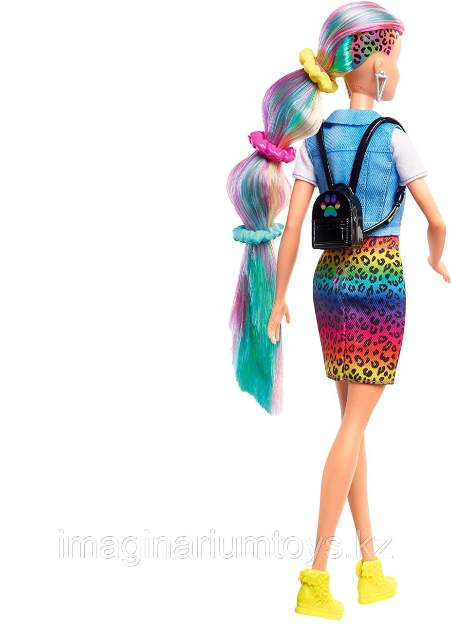 Кукла Барби Леопард Радужные волосы с аксессуарами - фото 6 - id-p94943388