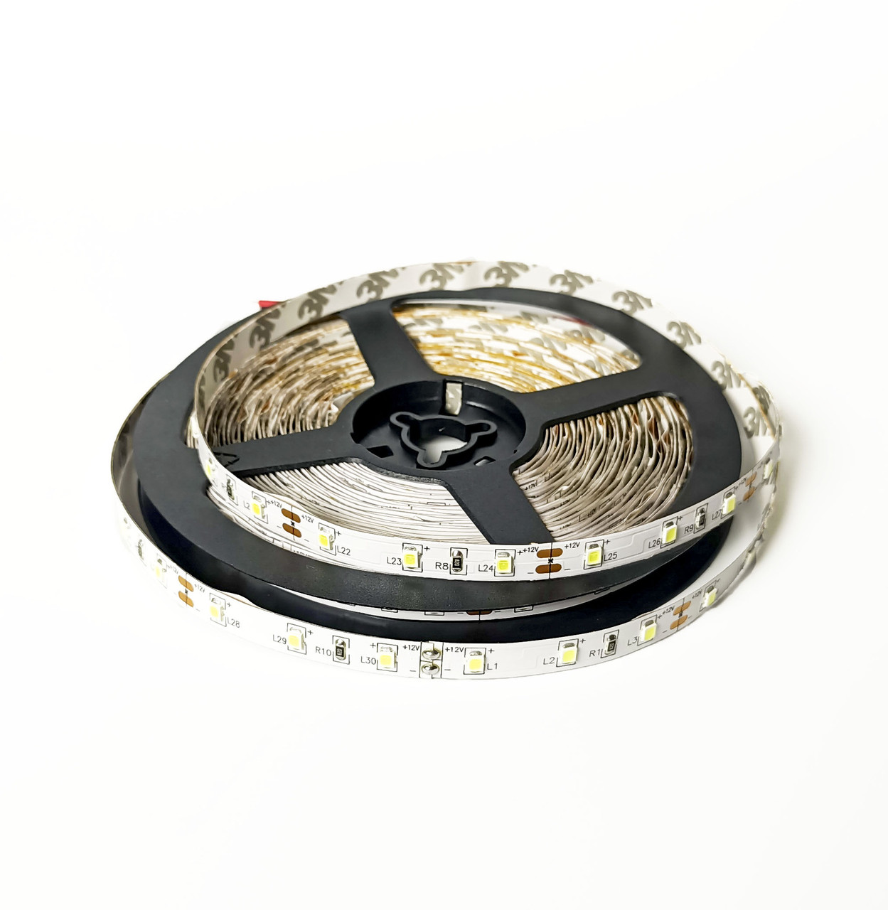 Лента светодиодная 2835 60/м 8мм, 12V, 2x5м, БЕЛАЯ IP20 (кратно10)