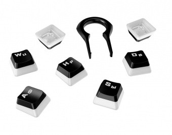Набор колпачков на клавиатуру Kingston HyperX Pudding Keycaps Full Key Set, 104 keys, Black-White