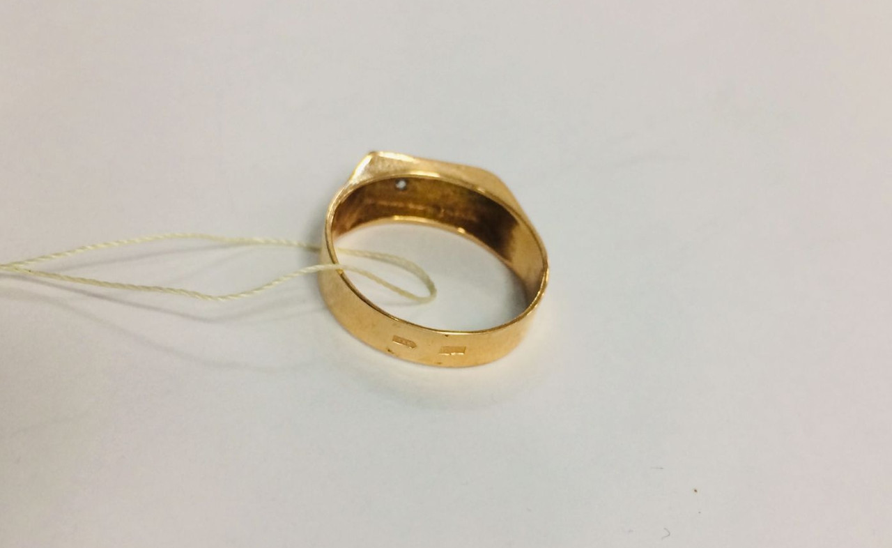 Мужское кольцо с фианитом / размер: 19 ( пр. Абая 141 ) - фото 4 - id-p80779819
