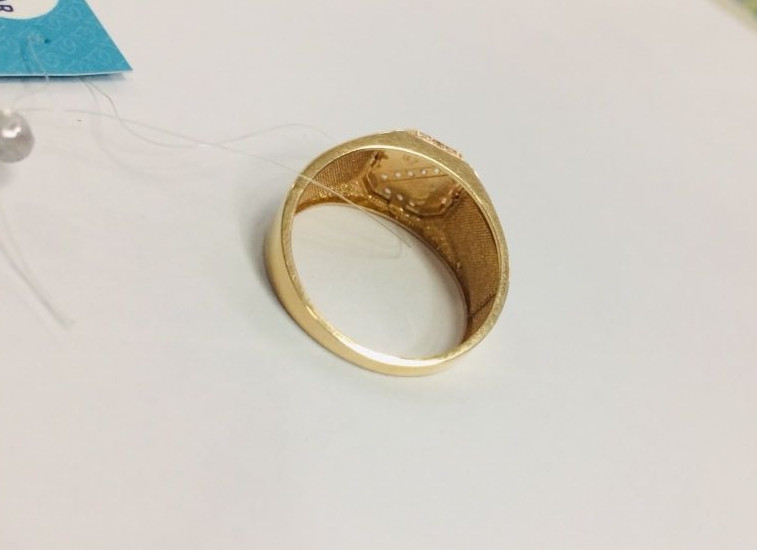 Мужское кольцо с фианитами / размер: 22 ( Жолдасбекова 9а) - фото 5 - id-p90827472