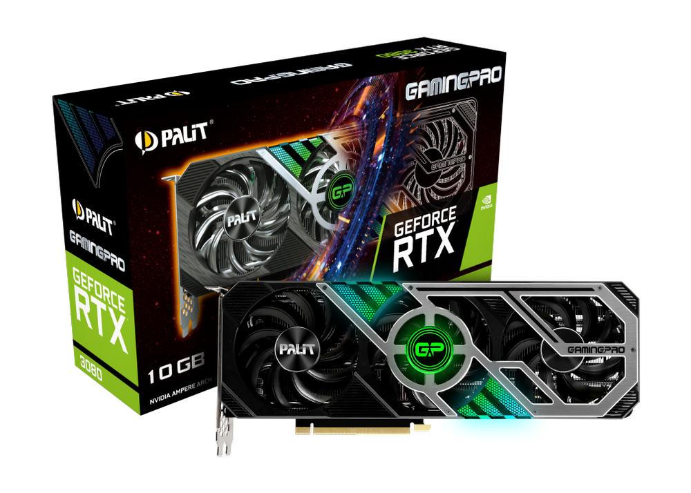 Видеокарта RTX 3080 PALIT gaming pro 10gb - фото 1 - id-p94969573