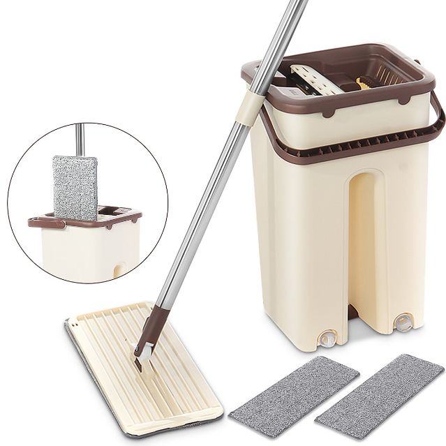 Самоотжимающаяся швабра с ведром. Комплект для уборки Scratch Cleaning Mop. - фото 3 - id-p79604637