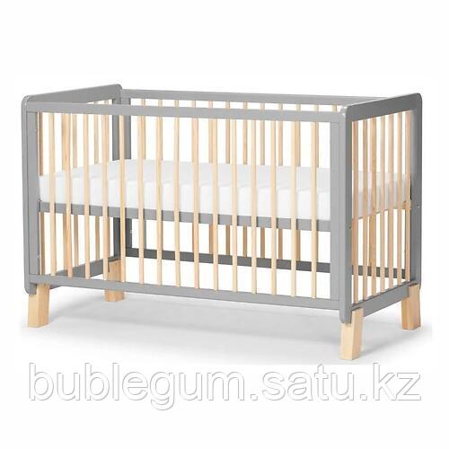 Детская кроватка Kinderkraft 🇪🇺 с матрасом LUNKY Grey + матрас