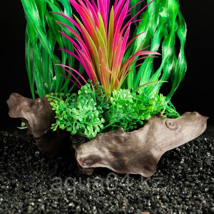 Растение искусственное аквариумное на платформе 30 см - фото 2 - id-p94974857