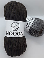 Шерстяной шнур (Пряжа) для вязания NOOGA (Нуга) Шоколад