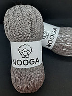 Шерстяной шнур (Пряжа) для вязания NOOGA (Нуга) Какао