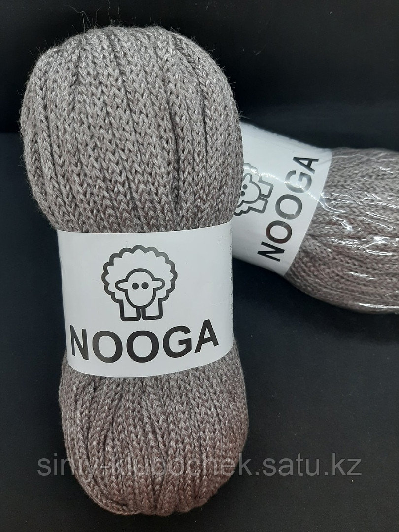 Шерстяной шнур (Пряжа) для вязания NOOGA (Нуга) Какао - фото 1 - id-p92392367