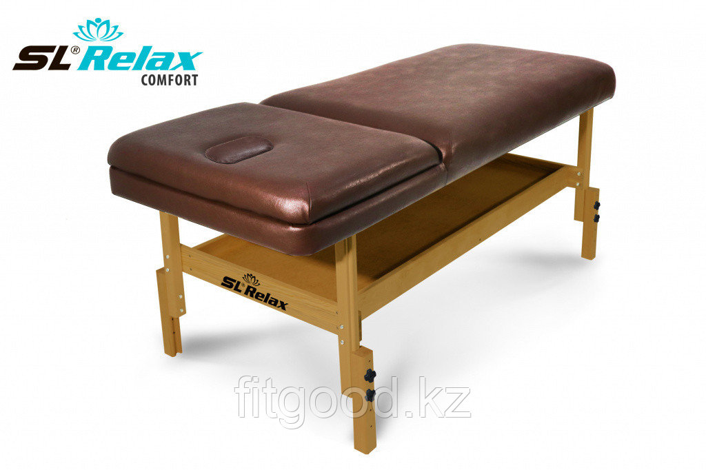 Массажный стол стационарный Comfort SLR-10 (коричневый) - фото 4 - id-p94977522