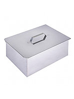 Коптильня коктальница двухъярусная с поддоном для сбора жира Стандарт 380х280х170 (нержавеющая сталь 0.8 мм)