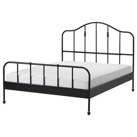 Кровать каркас САГСТУА черный 160х200 см ИКЕА, IKEA, фото 2