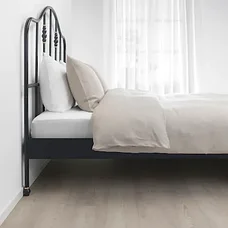 Кровать каркас САГСТУА черный 160х200 см ИКЕА, IKEA, фото 3