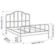 Кровать каркас САГСТУА черный 160х200 см ИКЕА, IKEA, фото 3
