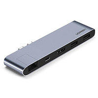 Конвертер двойной USB 3.1(m) Type C на 2xUSB 3.0/HDMI/RJ45/USB Type C,Thunderbolt 3 для Apple MacBook (50984)