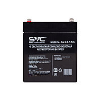 Аккумуляторная батарея SVC AV4.5-12/S 12В 4.5 Ач, фото 1