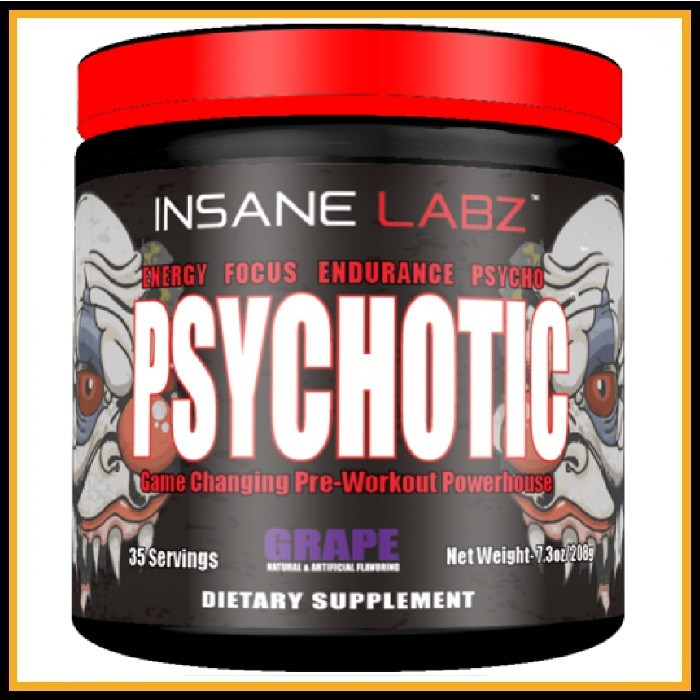 Предтренировочный комплекс Insane Labz Psychotic 35 порций «Фруктовый пунш»