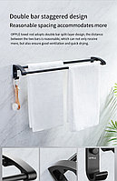Xiaomi OPPLE Двойной держатель для полотенец (полотенцесушитель) (черный)