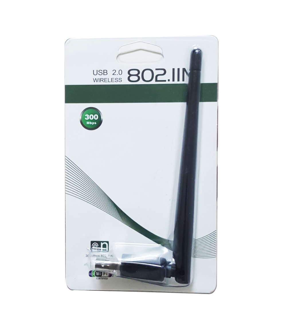 WiFi-адаптер USB  802.11n (300 Mbps) (несъёмная антенна)