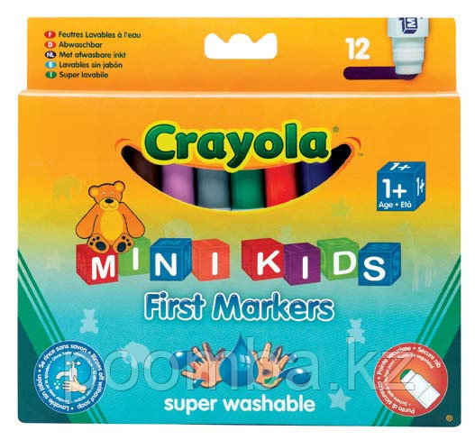 Фломастеры 12 цветных для малышей (от 1 года)8325 CRAYOLA