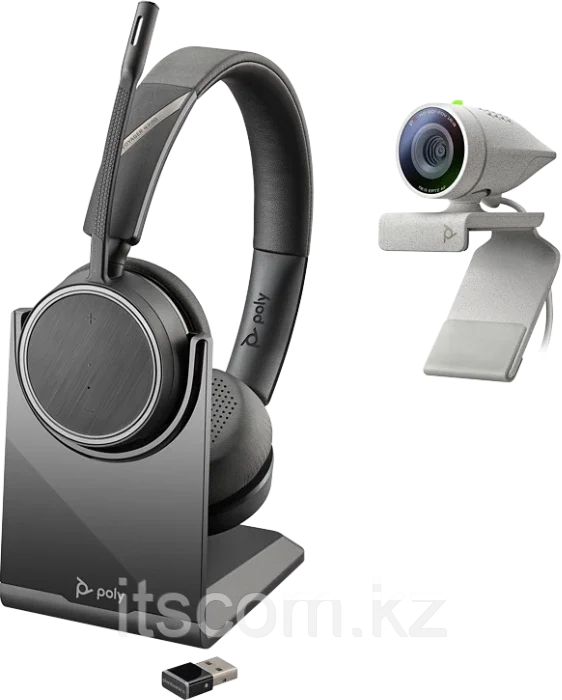 Профессиональная веб-камера и гарнитура Poly Studio P5 kit with Voyager 4220 UC (2200-87140-025)
