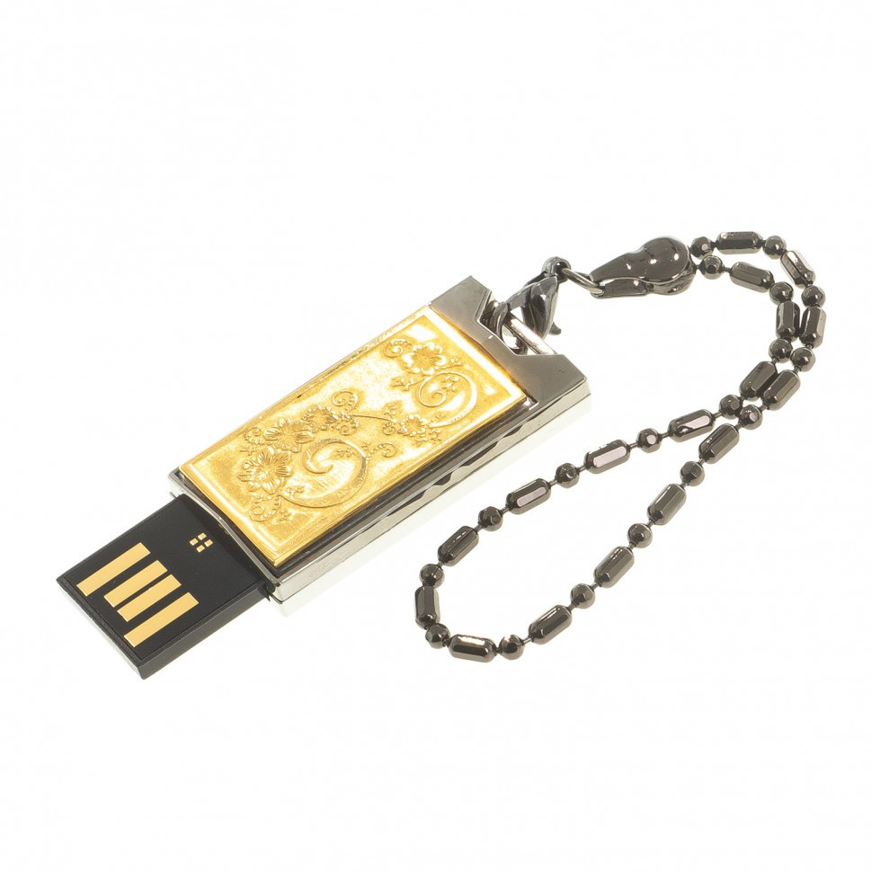 Флеш-карта для женщин с гравировкой "Цветы" Златоуст USB 2.0 32 Gb в подарочной упаковке - фото 1 - id-p92221398