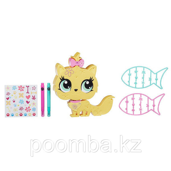Игровой набор "Укрась зверюшку" Littlest Pet Shop - Котенок