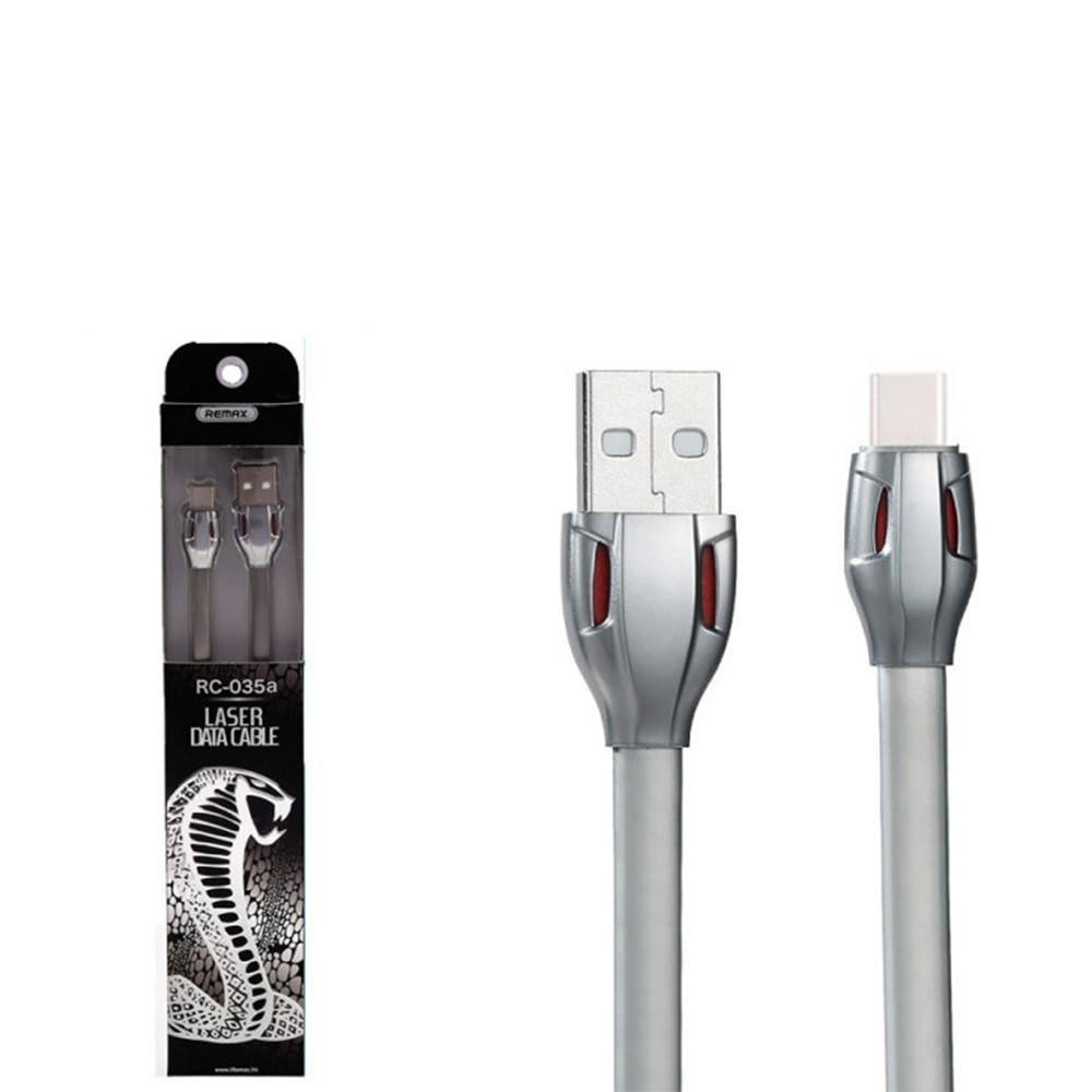 Кабель Type-C Remax Laser RC-035a Gray
