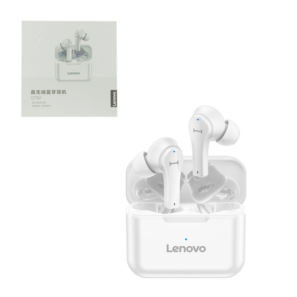 Bluetooth гарнитура Lenovo QT82, White - фото 1 - id-p95117905