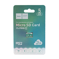 Карта памяти Micro SD 2Gb class 6 Hoco