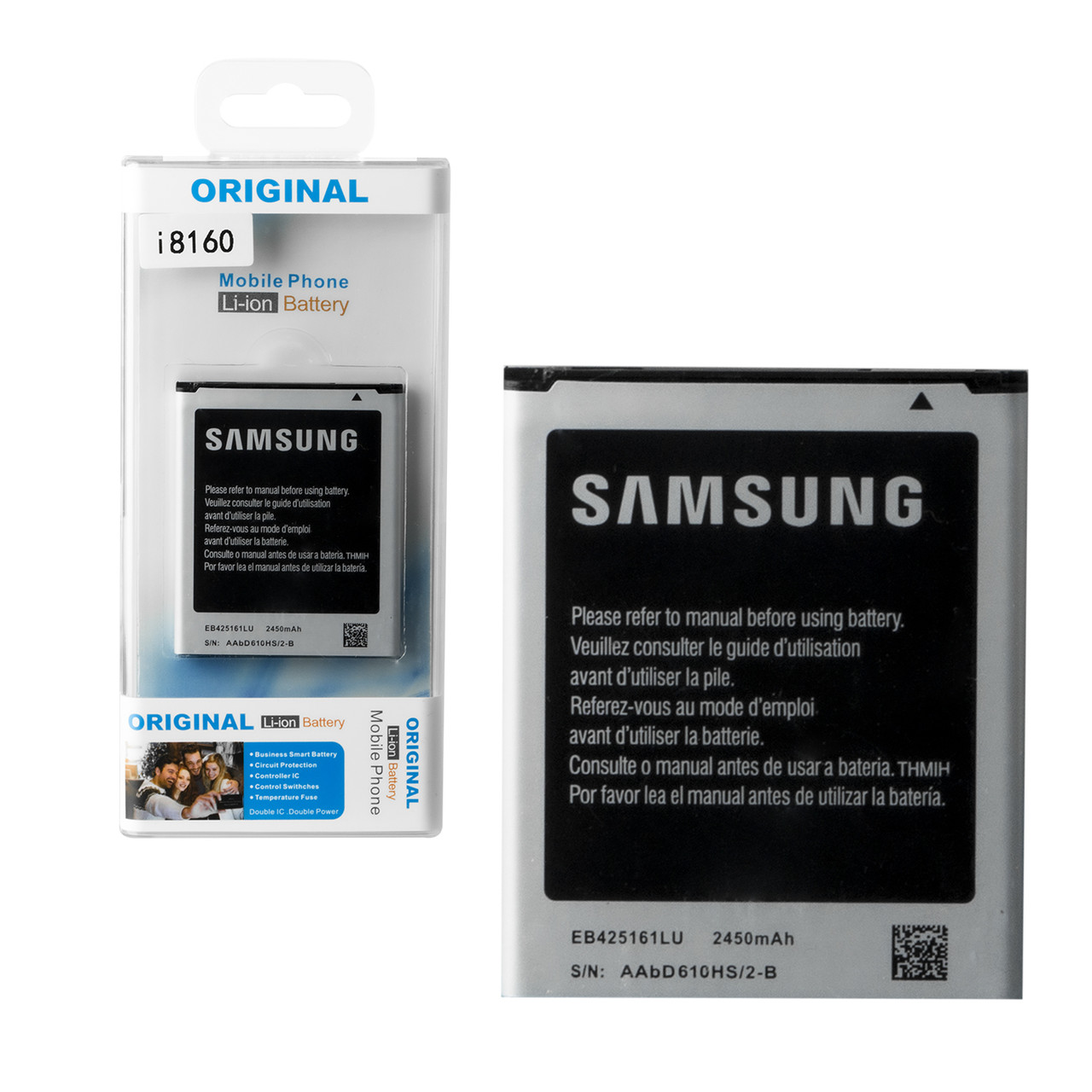 Аккумулятор Samsung Galaxy S I8160/S7562 EB425161LU B100AE 1500mAh Plastic Box