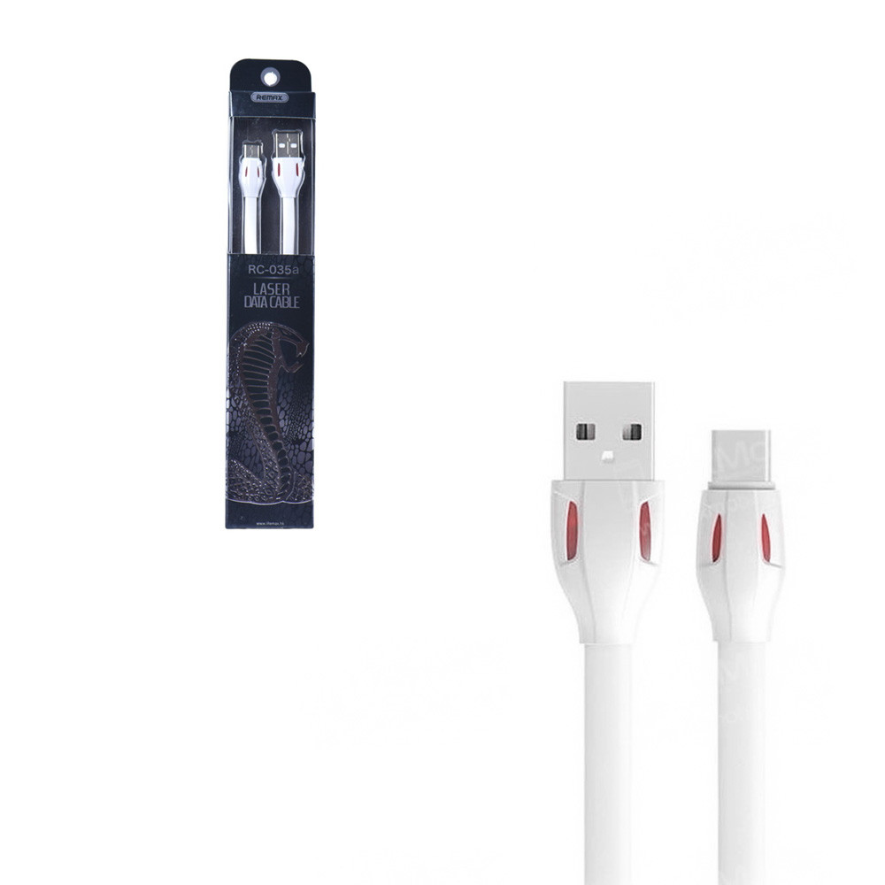 Кабель Type-C Remax Laser RC-035a White