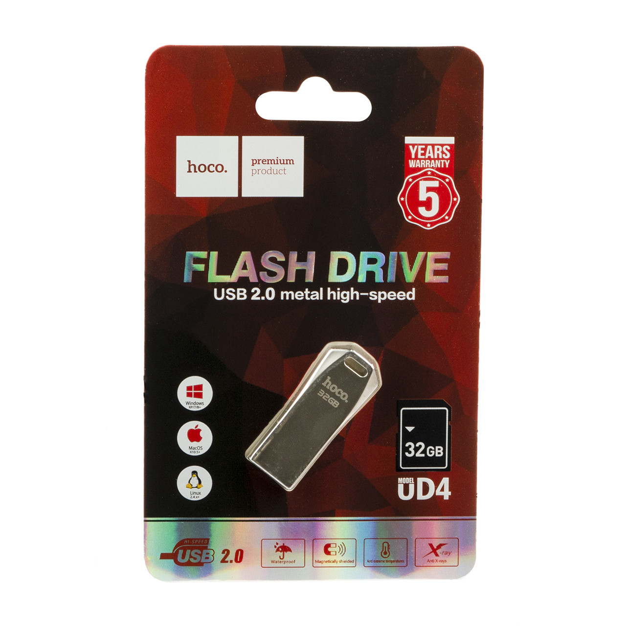 USB Flash 32Gb Hoco UD4, Silver
