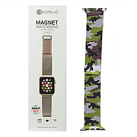 Ремешок For Apple Watch 42mm/44mm COTEetCI W6 WH5203-CL Magnet Band, Camouflage Green/Black