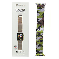 Ремешок For Apple Watch 42mm/44mm COTEetCI W6 WH5203-CL Magnet Band, Camouflage Green/Black