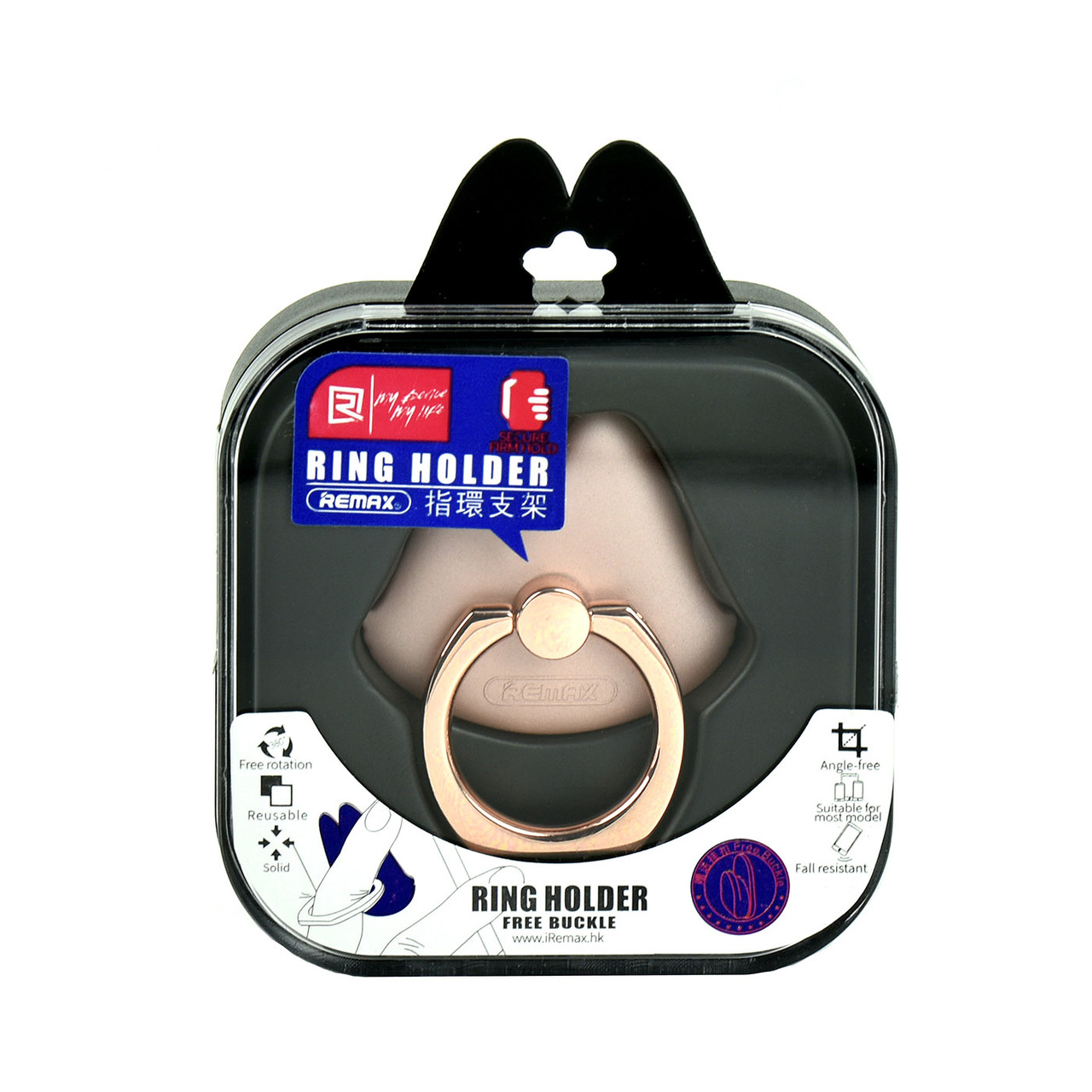 Кольцо держатель для телефона Remax Ring Holder Pink