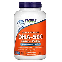 ББҚ Now Double Strength DHA-500, қос күш, 180 капсула